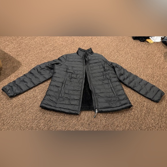 EUC 32 Degrees Heat black Cloudfill insulated ultra-light jacket womens LARGE - Picture 2 of 6